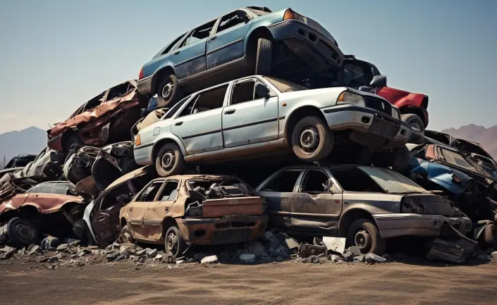 Collection of 4WD vehicles in wreck yard Geelong Collection of 4WD vehicles in wreck yard Geelong